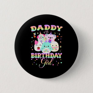 Geburtstags-Familien-Quetsch-Trupp Daddy des Gebur Button