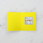 Geburtstags-Fang jeder glänzende Wunsch Karte (Innenseite)