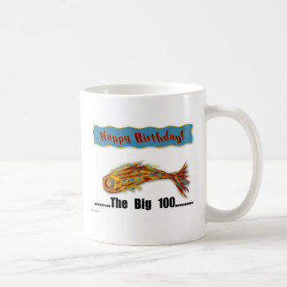 Geburtstags-Fische 100. Kaffeetasse