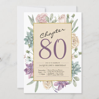 Geburtstags-Flora-Überraschung - Party Einladung