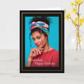 Geburtstags-Foto Custom Karte (Gelbe Blume)