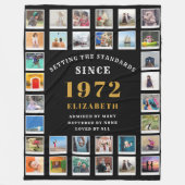 Geburtstags-Foto Fleecedecke (Vorderseite)