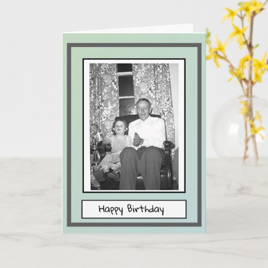 Geburtstags-Foto Karte (Gelbe Blume)