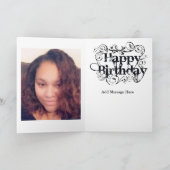 Geburtstags-Foto Karte (Innenseite)