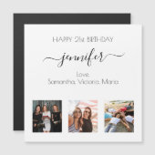 Geburtstags-Foto-Lieblingsmagnet Magnetkarte (Vorne/Hinten)