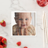 Geburtstags-Foto Serviette (Beispiel)