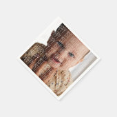 Geburtstags-Foto Serviette (Ecke)