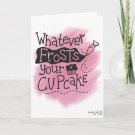Geburtstags-Frost für deinen Cupcake Karte