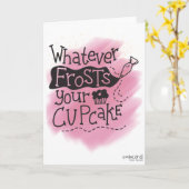 Geburtstags-Frost für deinen Cupcake Karte (Gelbe Blume)