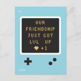 Geburtstags Gameboy Freundschaft Level Auf Custom Feiertagspostkarte