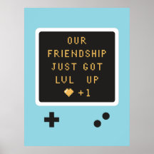 Geburtstags Gameboy Freundschaft Level Auf Ein Wei