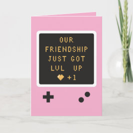 Geburtstags Gameboy Freundschaft Level Auf  Karte