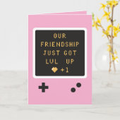 Geburtstags Gameboy Freundschaft Level Auf Karte (Gelbe Blume)