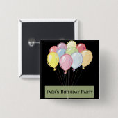 Geburtstags-Gastgeschenk-Knopf Button (Vorne & Hinten)