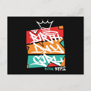 Geburtstags Geburtstagsmädchen geboren 1972 Postkarte