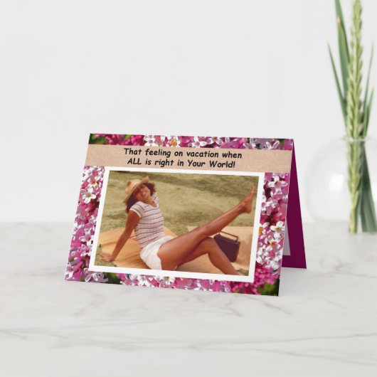 Geburtstags-Gefühl Karte (Vorderseite)