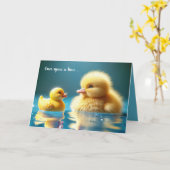Geburtstags-Gelbente mit Spielzeugkautschuk Karte (Gelbe Blume)
