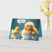 Geburtstags-Gelbente mit Spielzeugkautschuk Karte (Gelbe Blume)