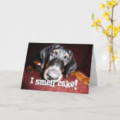 Geburtstags-General - neugieriger Karte (Gelbe Blume)