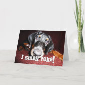 Geburtstags-General - neugieriger Karte (Vorderseite)