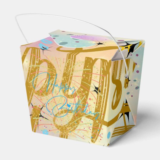 Geburtstags-Geschenkboxen Geschenkschachtel (Rückseite)