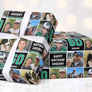 Geburtstags-Geschenkpapier mit individuellem Foto Geschenkpapier