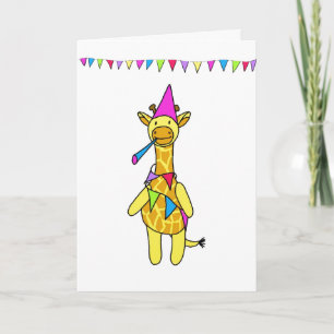 Geburtstags-Giraffe Karte