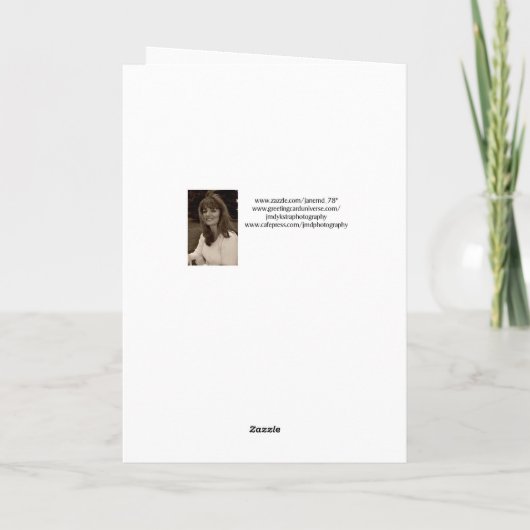 Geburtstags-Giraffe Karte (Rückseite)