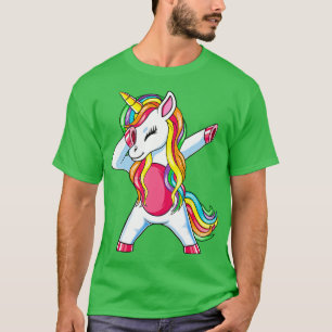 Geburtstags-Girl-Geschenk Dabbing Einhorn Geburtst T-Shirt