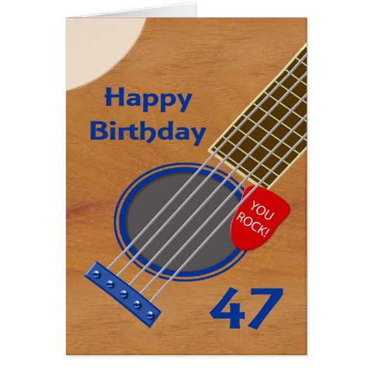 Geburtstags-Gitarre-Player Geburtstag (Vorne)