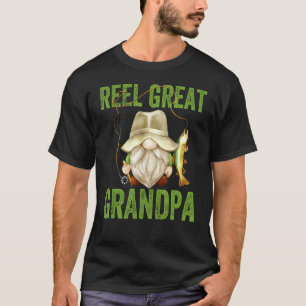 Geburtstags-Gnom für Angler-Vater und tolles Angel T-Shirt