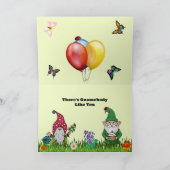 Geburtstags-Gnome-Faltenkarte Karte (Innenseite)