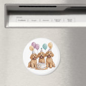 Geburtstags Goldendoodle Hunde Geburtstagstorte Magnet (In Situ (Geschirrspüler))