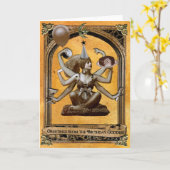 Geburtstags-Göttin Karte (Gelbe Blume)