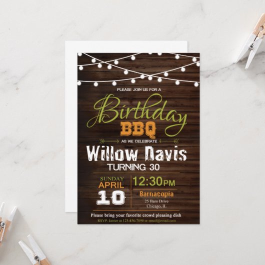 Geburtstags-GRILLEN Karte (Vorderseite/Rückseite Beispiel)