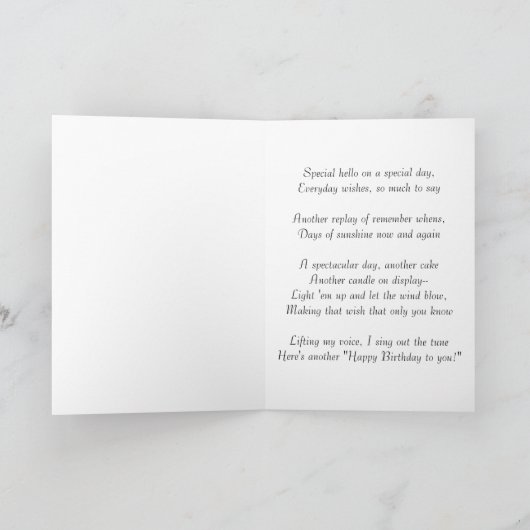 Geburtstags-Grüße Karte (Innenseite)