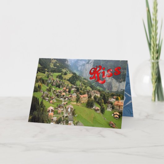 Geburtstags-Grüße - Wengen Karte (Vorderseite)