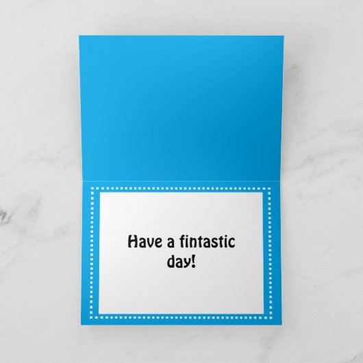 Geburtstags-Haifisch Karte (Innenseite)