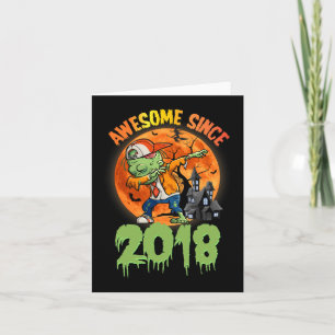 Geburtstags Halloween Dabbing Zombie Phantastisch Karte