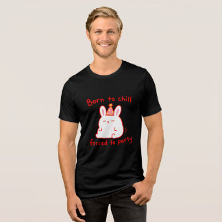 Geburtstags-Hase für Chill-Partys Tri-Blend Shirt