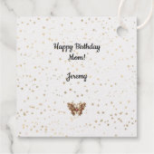 Geburtstags-Herzinfarkt-Liebesmarken Geschenkanhänger (Rückseite)