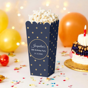 Geburtstags-Hochzeit Blau Punkte Chic Geschenkbox Geschenkschachtel