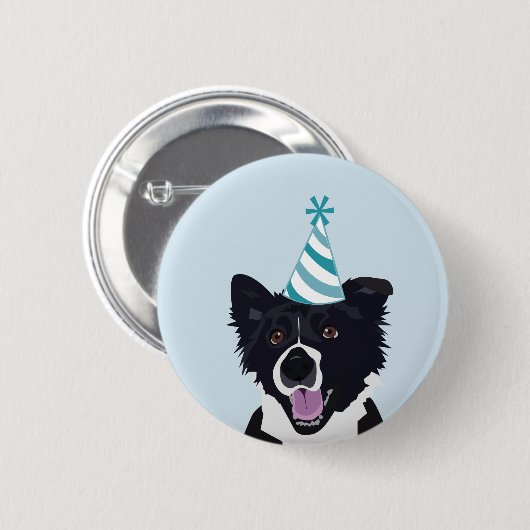 Geburtstags-HundeButton Button (Vorne & Hinten)