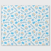 Geburtstags-Igel Geschenkpapier (Flach)