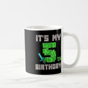 Geburtstags-Junge-Shirt Es ist mein 5. Geburtstags Kaffeetasse
