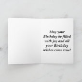 Geburtstags-Karte alles- Gute zum Karte (Innenseite)