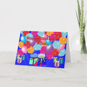 Geburtstags-Karte für Alan Karte