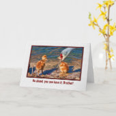 Geburtstags-Karte für Bruder Karte (Gelbe Blume)