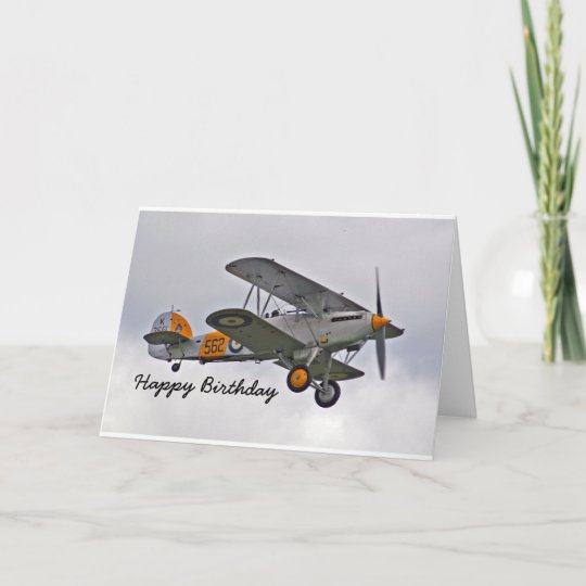 GeburtstagsKarte für einen Piloten mit Flugzeug Karte Zazzle.de
