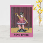 Geburtstags-Karte für einen Tänzer Karte (Gelbe Blume)